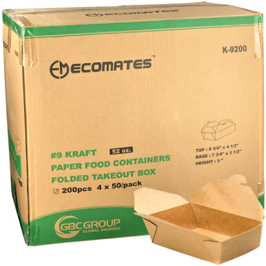 EcoMates K-9200 Food Container #9, Case (200's)