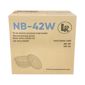 NB-42W, 36oz White Noodle Combo (150 SET) LR