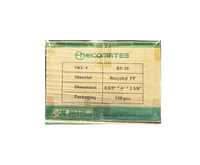 RP-28, Rectangular Hinged Container 8.89x6x5.63 (150 PC) Ecomates