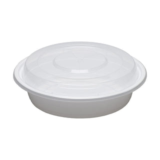 Dynasco RS-24W 24oz. Round Container Combo, Case (150 SETS)