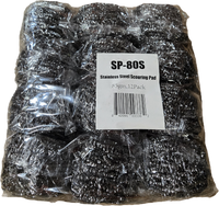 SP-80S, Stainless Steel Scouring Pad (12 PC)