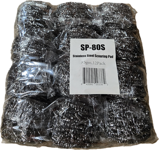 SP-80S, Stainless Steel Scouring Pad (12 PC)