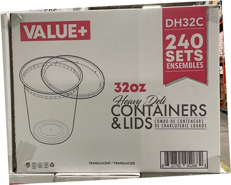 Value+ 32oz Clear Deli Combo (240 SET)