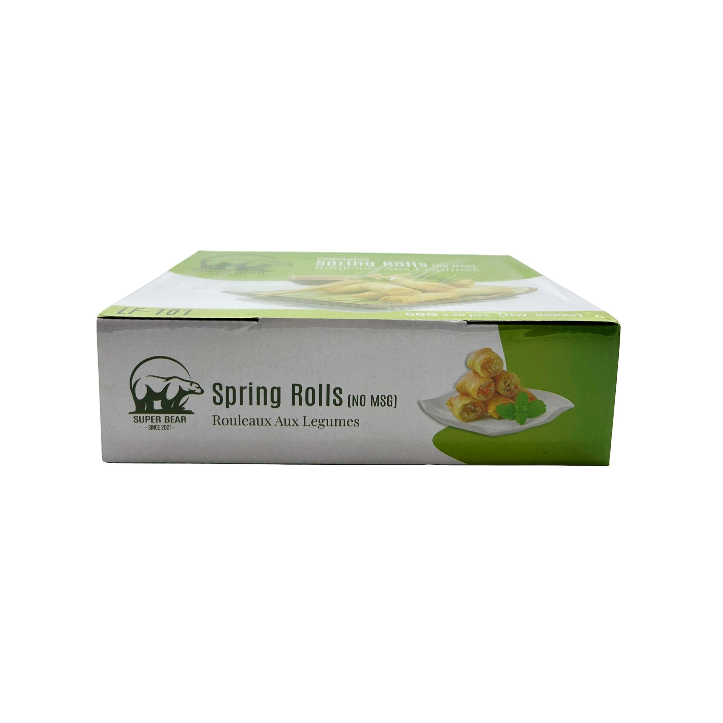 Spring Roll Case Super Bear Vegetable Spring Roll LF-101 (Large), Case (200x50g)