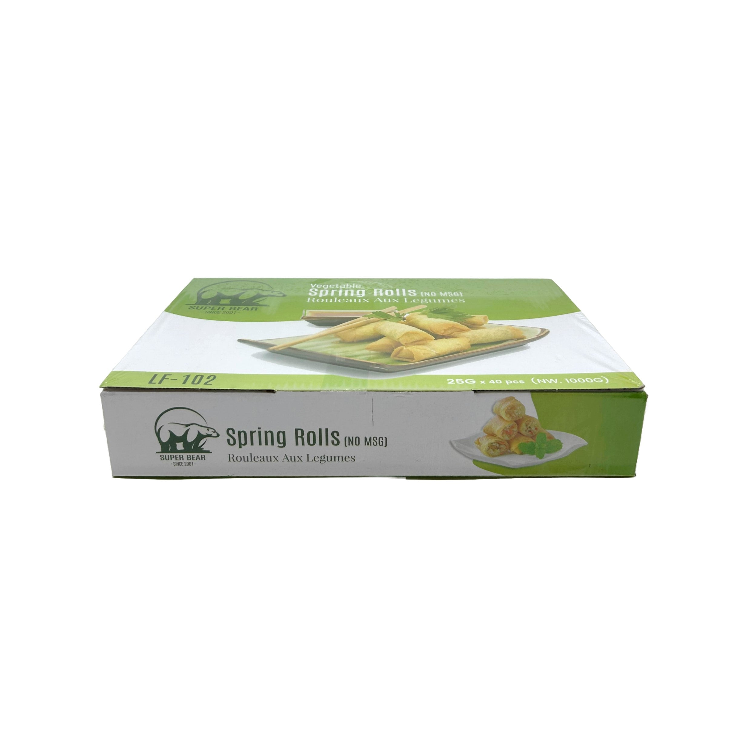 Spring Roll Case Super Bear Vegetable Spring Roll LF-102 (Mini), Case (10x40x25g)
