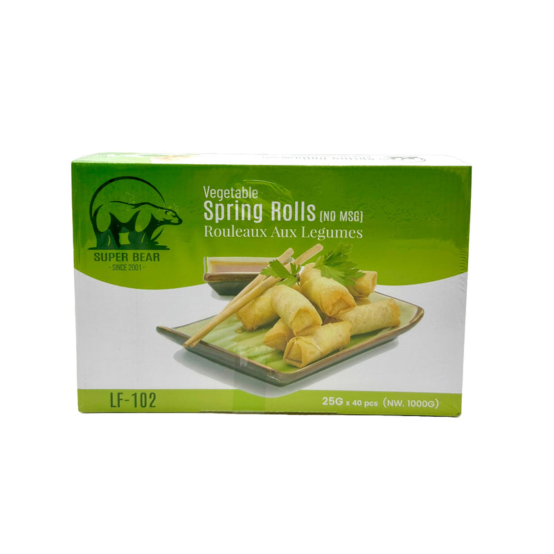 Super Bear Vegetable Spring Roll LF-102 (Mini), Case (10x40x25g)