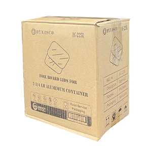 AC-225L, Paper Lid for 2.25 Oblong Aluminium (500 PC) Dynasco