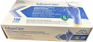 Blue (S) Nitrile Gloves (100 pc) Intco AdvanCare