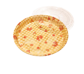 HQ-64 Gold Printed Sushi Party Tray Combo 14", Case (80 SETS)