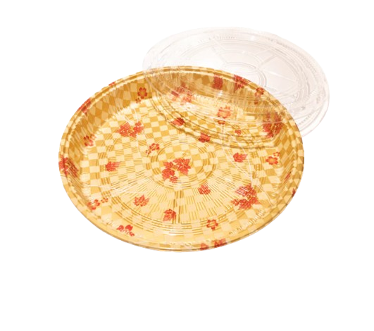 HQ-64 Gold Printed Sushi Party Tray Combo 14", Case (80 SETS)