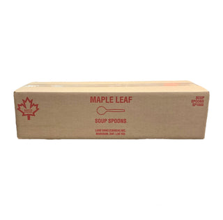 Maple Leaf White Soup Spoon, Case (1000's)