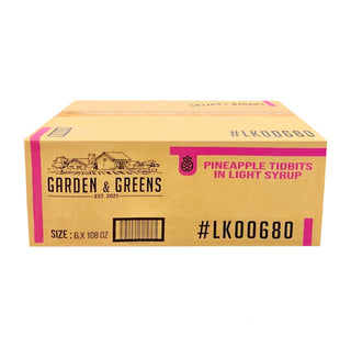 Garden & Green Pineapple Tidbit, Case (6x108 oz)