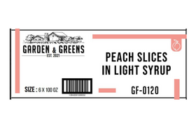 LK01180, Peach Slices (6x100 oz) Garden & Greens