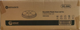 Dynasco DL-800 8" Clear Dome Lid, Case (500's)