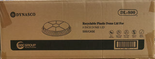 Dynasco DL-800 8" Clear Dome Lid, Case (500's)