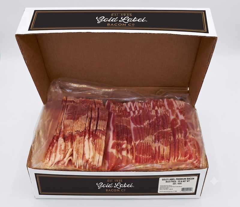 Frozen Sliced Bacon (5kg), Freshouse Foods - Gold Label