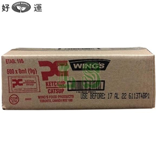 Wing's Ketchup Packets 500x9G/CS