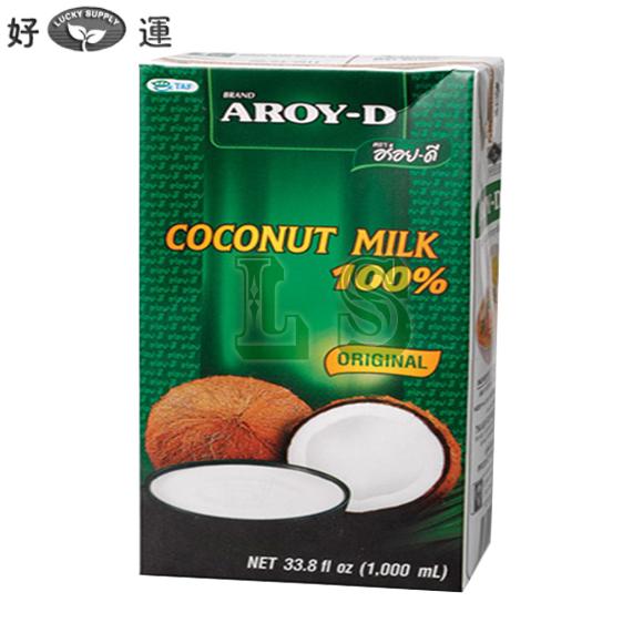 AROY-D Coconut Milk 100% (12x1000mL)
