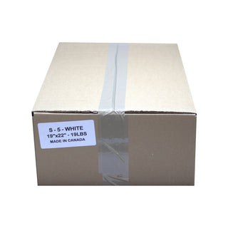 S-5 White T-shirt Bag, 19 LBs