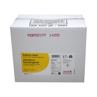 Bank Brothers Bakers Lard, Case (20 KG)