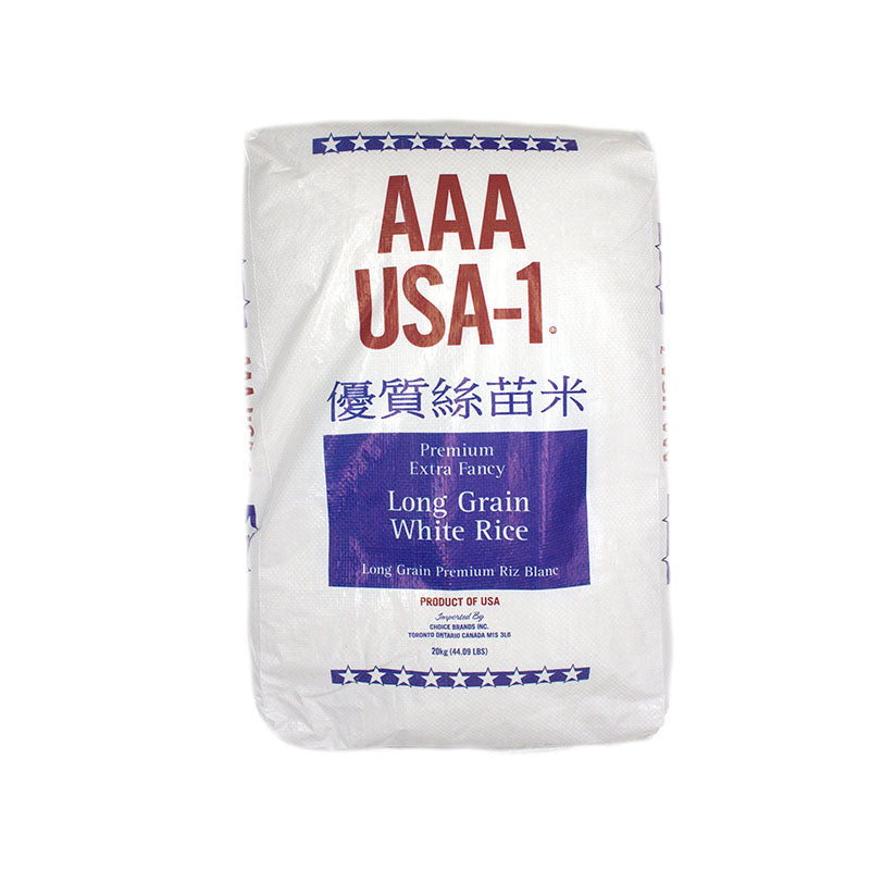 AAA USA-1 Extra Fancy Long Grain Rice, Bag (20 KG)
