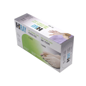Products H-Ray Powder-Free Vinyl Gloves, X-Large, 10 BX