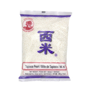 Cock Brand Tapioca Pearl, White, 24 BG