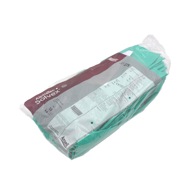 AlphaTec Solves Green Nitrile Gloves, Size 10/XL, 12 PR