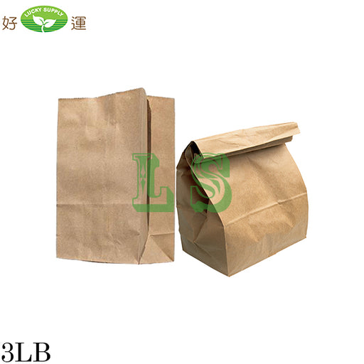 3LB Single Kraft Bag (500's)