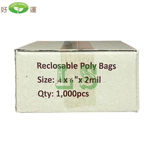 4oz Poly Reclosable Bag (1000's)