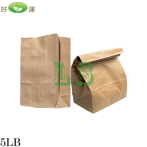 5LB Single Kraft Bag (500's)