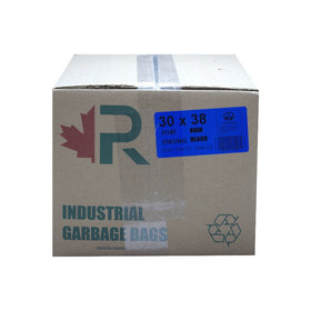 R 30x38 Strong Black Garbage Bag, 200 CT