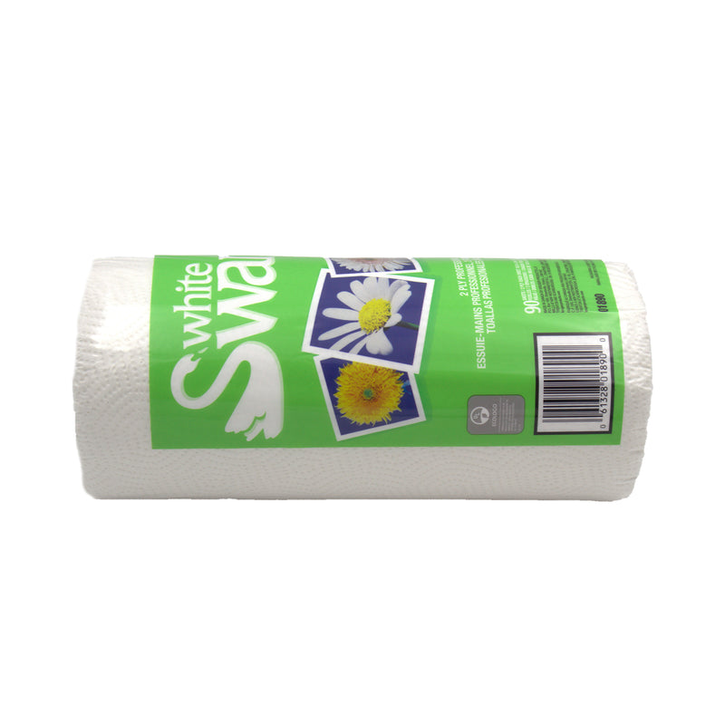 White Swan 01890 White Professional Towels, 2-Ply, 24 RL