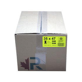 R 35x47 Ex-Strong Clear Garbage Bag, 100 CT