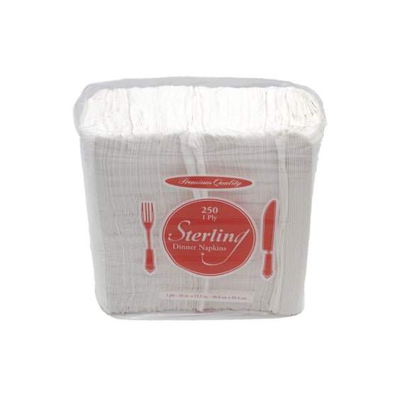 Sterling Dinner Napkins, 1-Ply, 12 PKSterling Dinner Napkins, 1-Ply, 12 PK