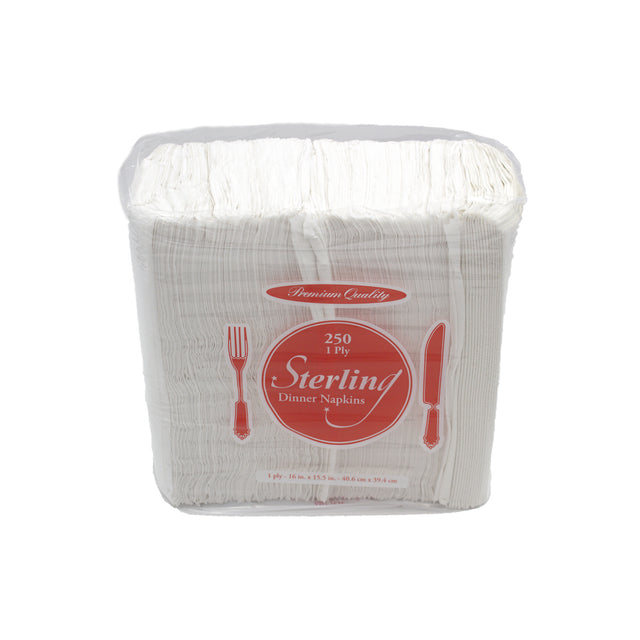 Sterling Dinner Napkins, 1-Ply, 12 PKSterling Dinner Napkins, 1-Ply, 12 PK