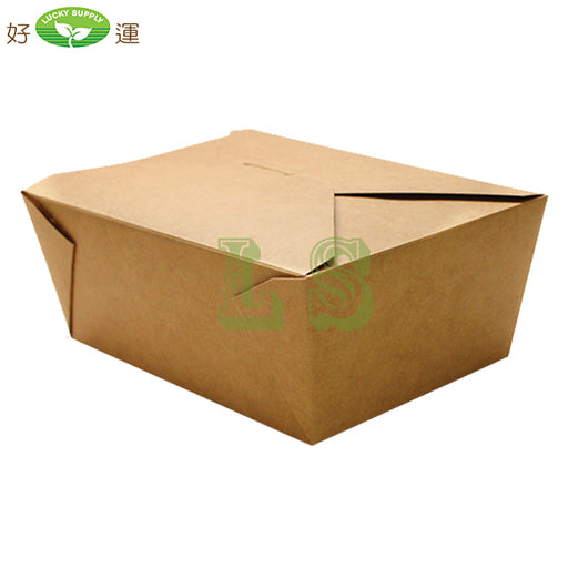 #8 Paper Take-Out Containers 6.75" x 5.5" x 2.5" - 300'/CS