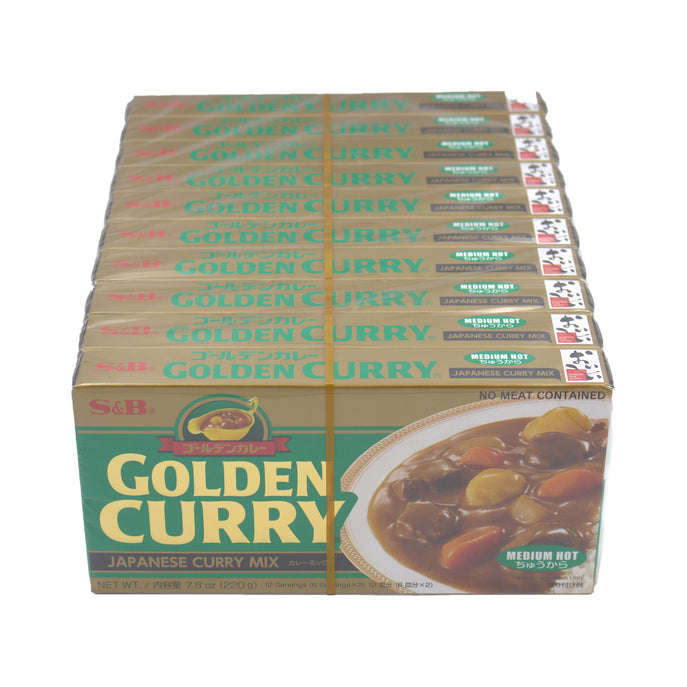 S&B Golden Curry Medium Hot (10x220g)