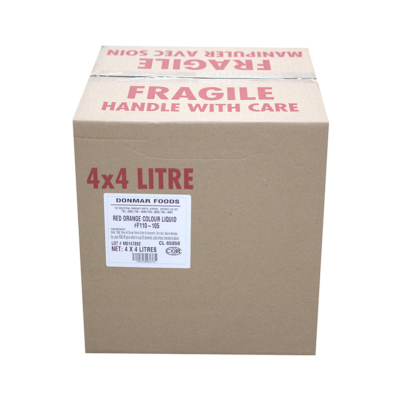 Donmar Red Orange Colour Liquid, 4 CT