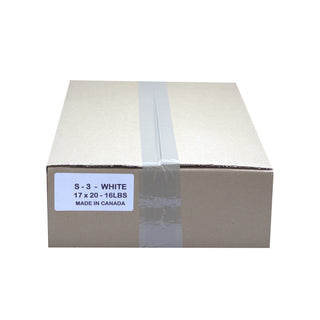 S-3 White T-shirt Bag, 16 LBs