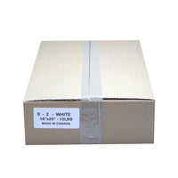 S-2 White T-shirt Bag, 15 LBs