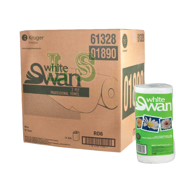 White Swan® 01890, 2-Ply Professional Towel (24 RL) *