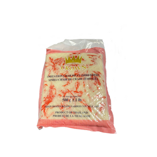 Crown Imitation Crab Meat Shredded, Case (20x500g)