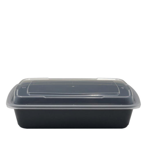 Dynasco DT-28, 28oz. Rectangular Container and Lid Combo (150 SETS) *