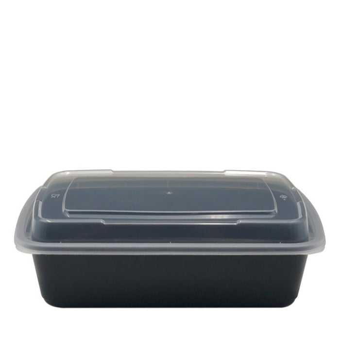 Dynasco DT-38, 38oz. Rectangular Container and Lid Combo (150 SETS) *