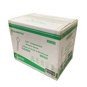 Ecomates EM-160S Wooden Spoon, Case (1000's)