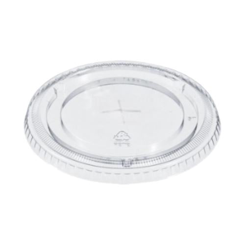 Dynasco FL-98 Clear Flat Lid with Straw Slot, 1000 CT