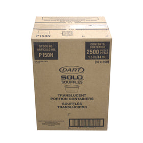 Dart P150N 1.5oz. Translucent Portion Cup, 2500 CT