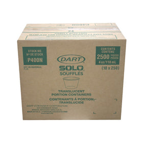 Dart P400N 4oz. Translucent Portion Cup, 2500 CT