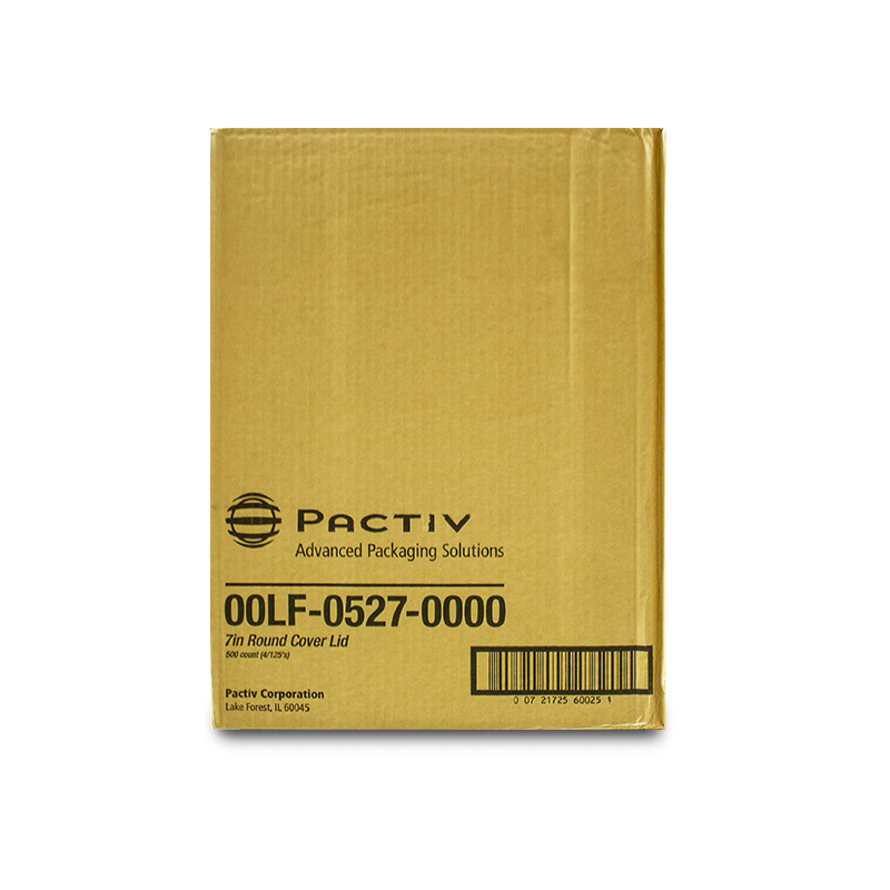Pactiv 00LF0527 7 in. Round Foam Lid, Case (500's)